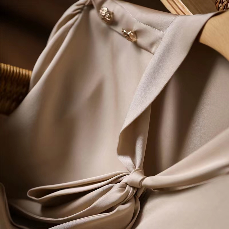Elegant Silk Blouses for Ladies with Tie