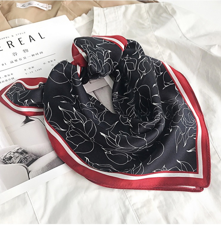 Silk Scarves for Painting Womens Square Scarves Around Neck