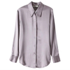 Purple Silk Shirt Womens Pure Silk Top