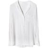 Affordableladies Silk Tops And Blouses Plus Size Silk Blouses Sale in White 