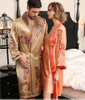 Personalised Matching Silk Pajamas for Couples
