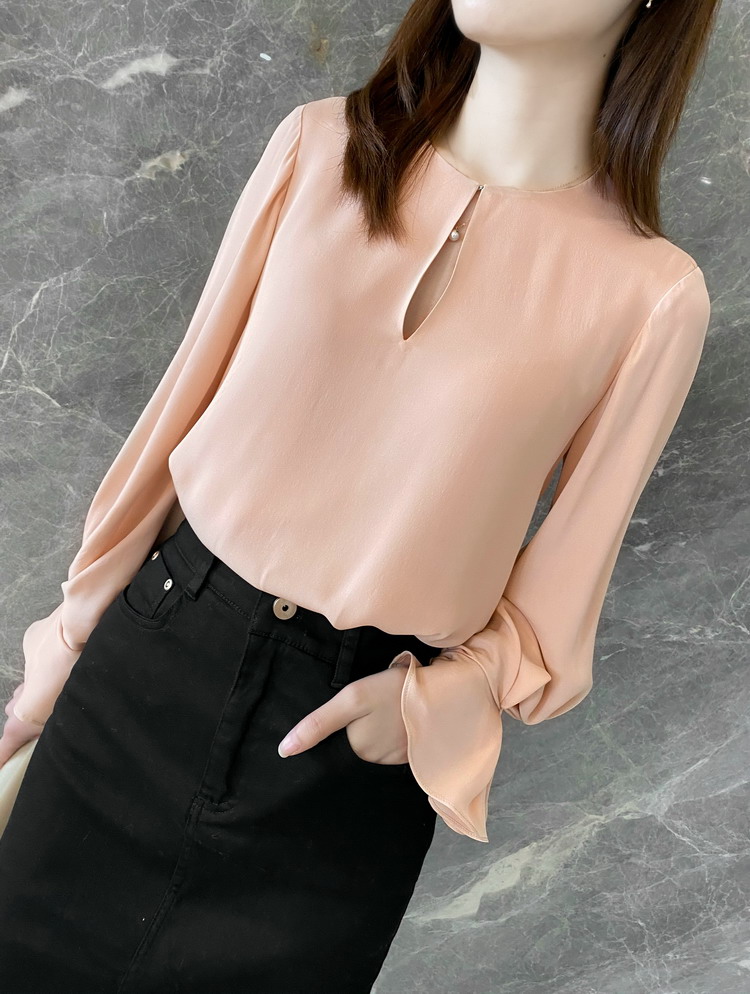  Full Sleeve Heavy Silk Ruffle blouse