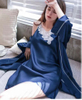 Women Camisole Nightwear Silk Nightdress And Robe