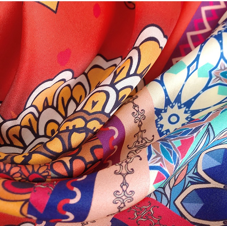 Buy Wearable Art Neck Scarves with Skinny Silk in Printing