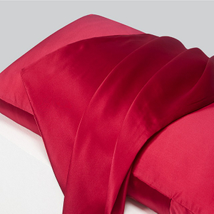 Country Road Red Silk Body Pillow Case in Envelope Style