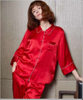 Womens Long Silk Nightgowns in Red